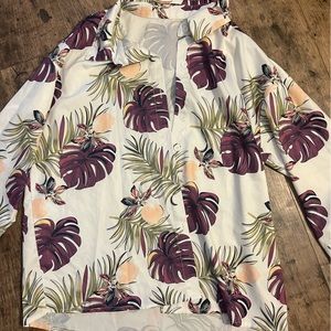 Shein button down Hawaiian shirt